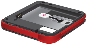 Slid the SIM card into the SIM slot with gold contacts facing down