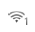 An indicator with the Wi-Fi signal symbol and the number 1 to the right of it